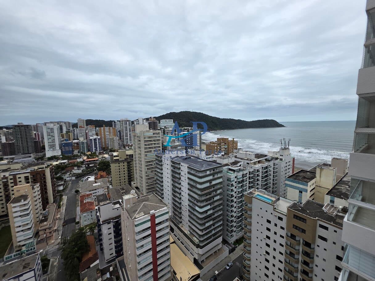 Apartamento em Praia Grande no Canto do Forte Vista Mar
