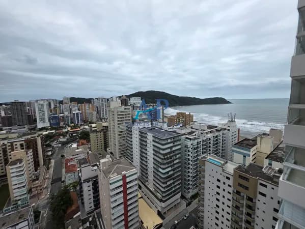 Apartamento em Praia Grande no Canto do Forte Vista Mar