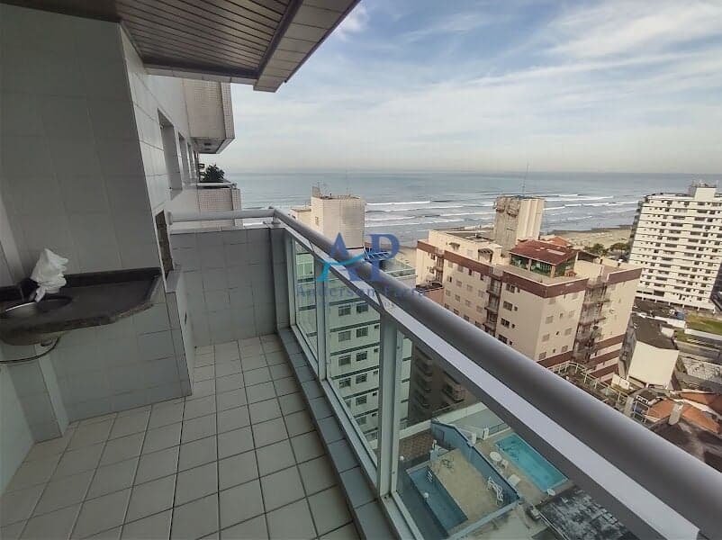 Apartamento na Tupi em Praia Grande com 2 Dormitórios Vista Mar
