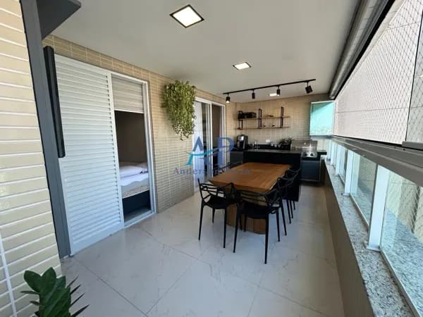 Apartamento no Canto do Forte em Praia Grande com 3 Dormitórios