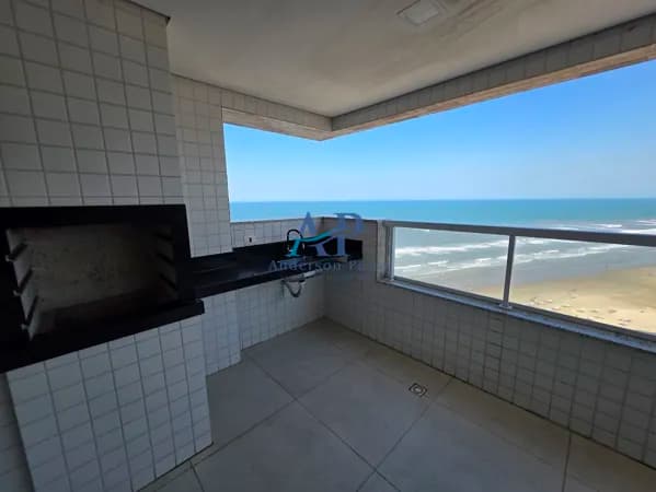 Apartamento na Vila Caiçara em Praia Grande com 2 Dormitórios Vista Mar