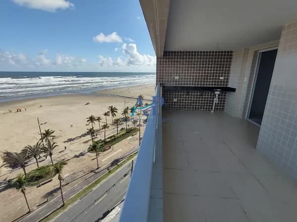 Apartamento Frente Mar com 3 Dormitórios em Praia Grande
