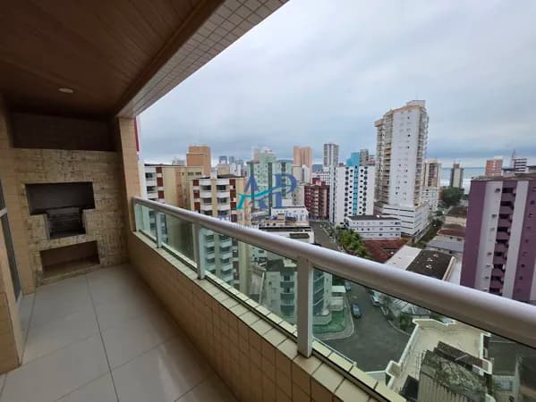 Apartamento Vista Mar na Guilhermina em Praia Grande com 2 Dormitórios