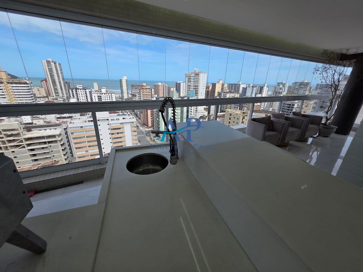 Apartamento Mobiliado na Guilhermina em Praia Grande com 3 Dormitórios