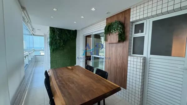 Apartamento Vista Mar no Caiçara em Praia Grande com 3 Dormitórios e 3 Vagas de Garagem