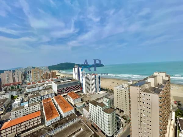 Apartamento no Boqueirão em Praia Grande com 2 Dormitórios Vista Mar
