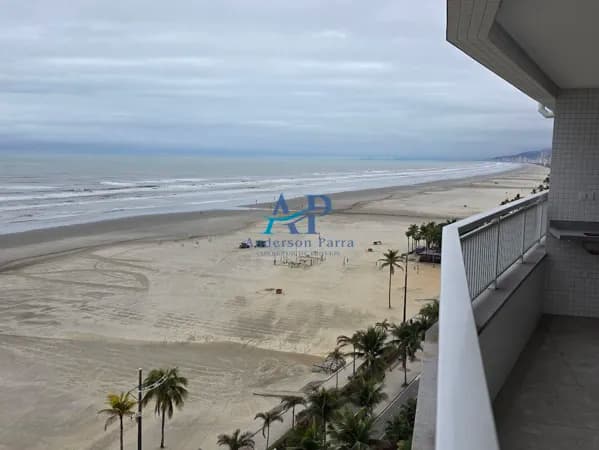 Apartamento Frente Mar na Guilhermina com 2 Dormitórios em Praia Grande