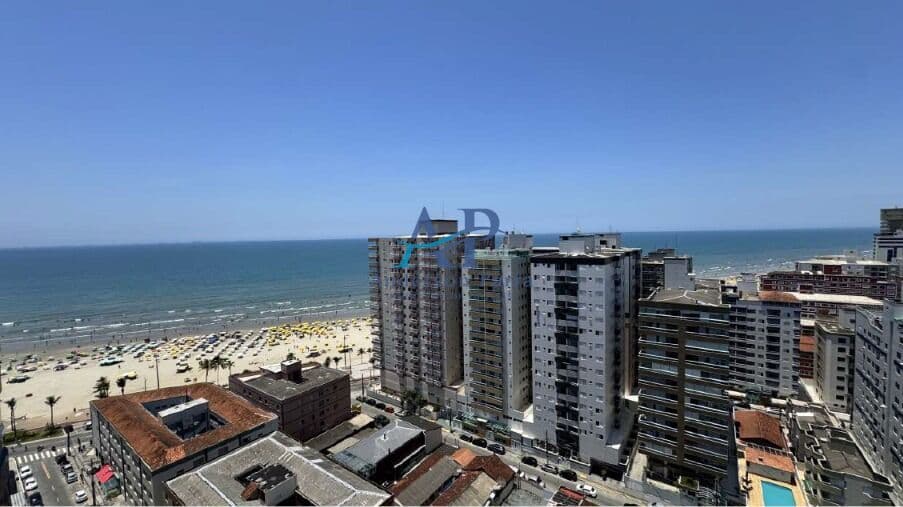 Apartamento Vista Mar em Praia Grande com 2 Dormitórios