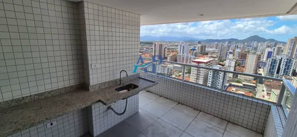Apartamento na Aviação em Praia Grande com 2 Dormitórios