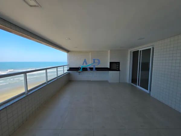 Apartamento Frente Mar no Caiçara em Praia Grande com 3 Dormitórios 3 Vagas