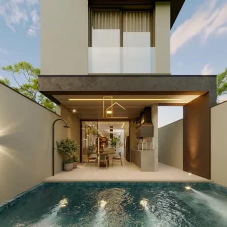 Casa à Venda no Condomínio Nova Jaguari | 223 m² | 4 Suítes | Vista para Mata | R$ 2.500.000