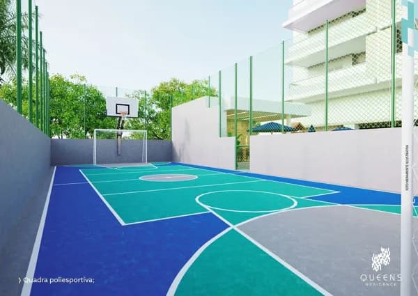 QUEENS RESIDENCE – Condomínio com Sauna, Quadra e Piscinas