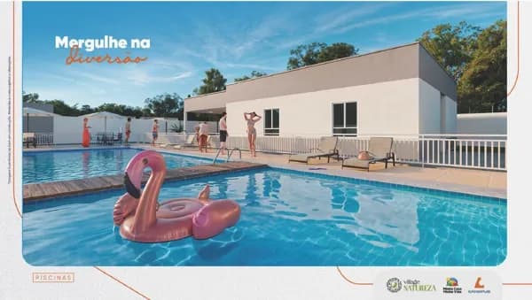 Village Natureza: 2 Quartos com Lazer de Clube