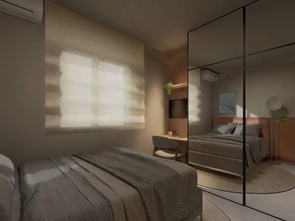 Apartamento Garden no Parque dos Rios com 2 Quartos e Espaço Externo Exclusivo