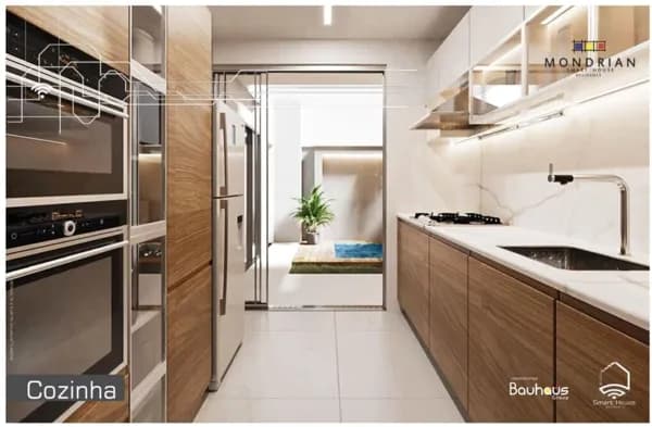 MONDRIAN SMART HOUSE Condomínio de casas na planta. Próx. ao aeroporto