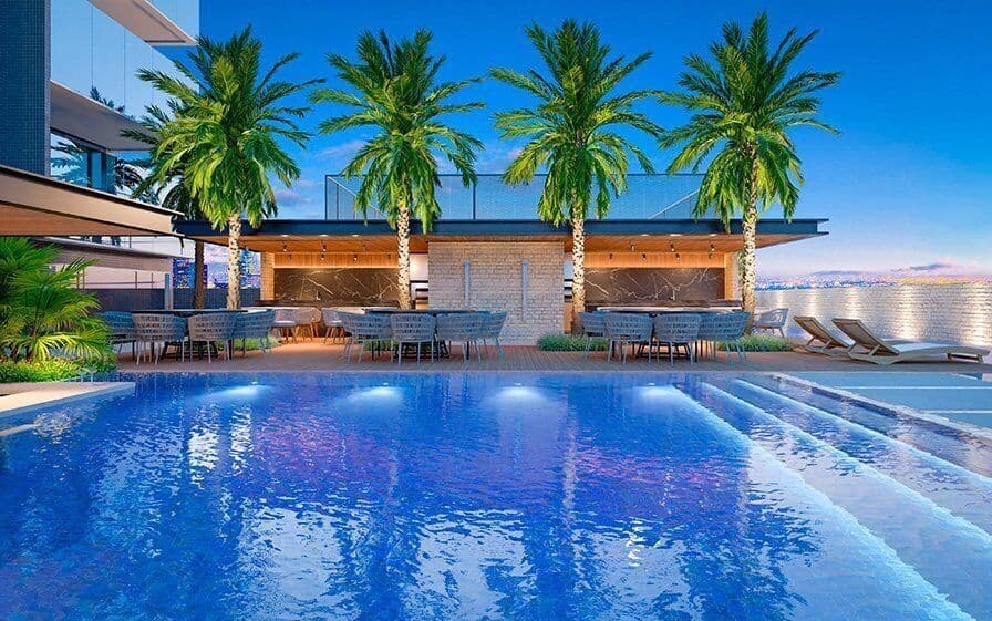 Studio Premium em Batista Campos – W Fifty com Piscina na Varanda (Unidades Especiais)