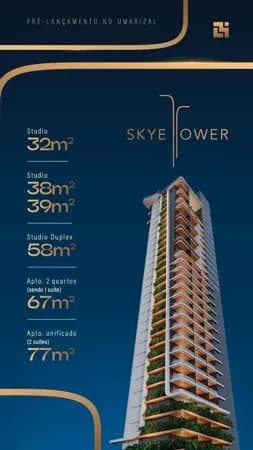 EDIFICIO - SKYE TOWER: Compacto, funcional e bem localizado em Belém
