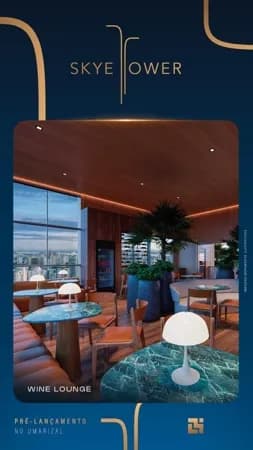 EDIFICIO - SKYE TOWER: Studio com design moderno em área nobre de Belém