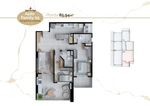 VOGUE NAZARÉ Apartamentos com 3 suítes na Generalíssimo – Lazer completo
