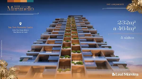 Torre Maranello -Leal Moreira - no Umarizal com até 4 Suites