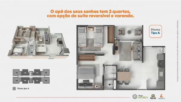 Village Natureza: portunidade única em Belém – 2 quartos com lazer completo