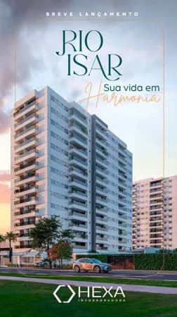 Rio Isar – More em Frente ao Shopping Grão Pará! Aptos de 2 e 3 Quartos com Garagem Coberta