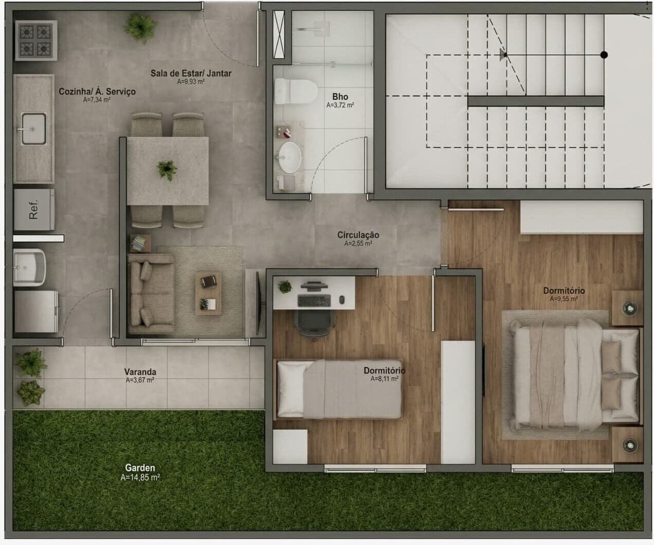 Ilha de Creta Residence | Apartamentos com Garden Privativo e Varanda Gourmet