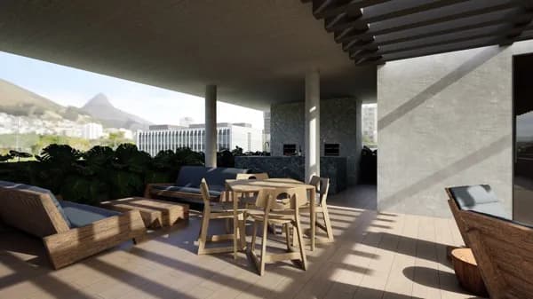 Apartamento Compacto com Varanda e Espaço Coworking