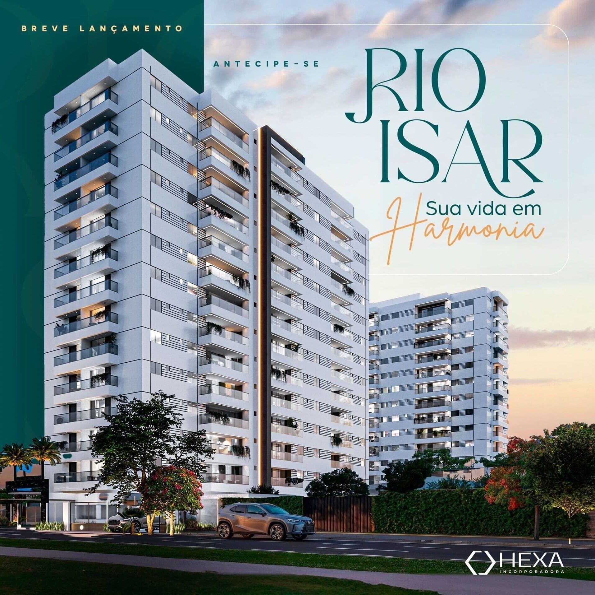 Rio Isar Hexa: Apartamentos Amplos de até 132m² no Val-de-Cães a partir de R$ 747 mil