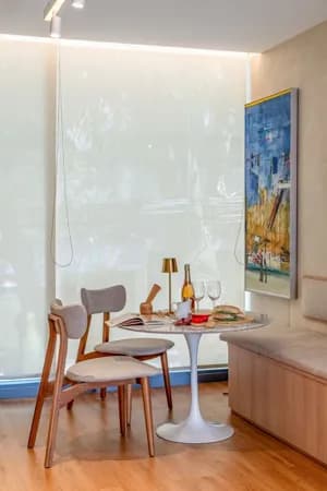 Apartamento de 1 Quarto com Sacada e Espaço Fitness