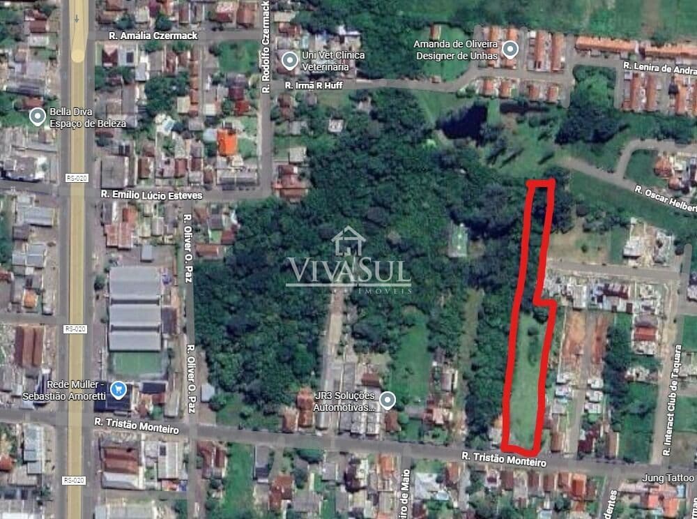 Terreno com 4.524,00m² no centro de Taquara/RS