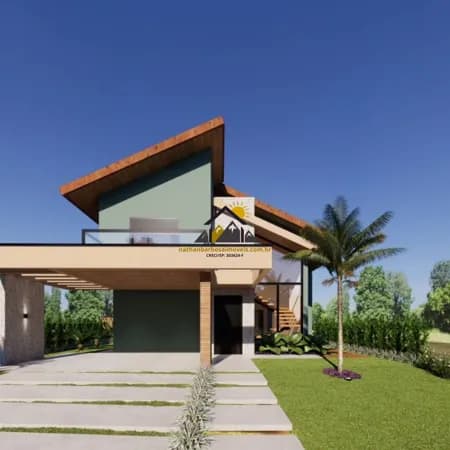 Casa de Alto Padrão em Construção à Venda no Ninho Verde 2 – 4 Dormitórios (3 Suítes) | 472 m² de Terreno | Vista para a Natureza