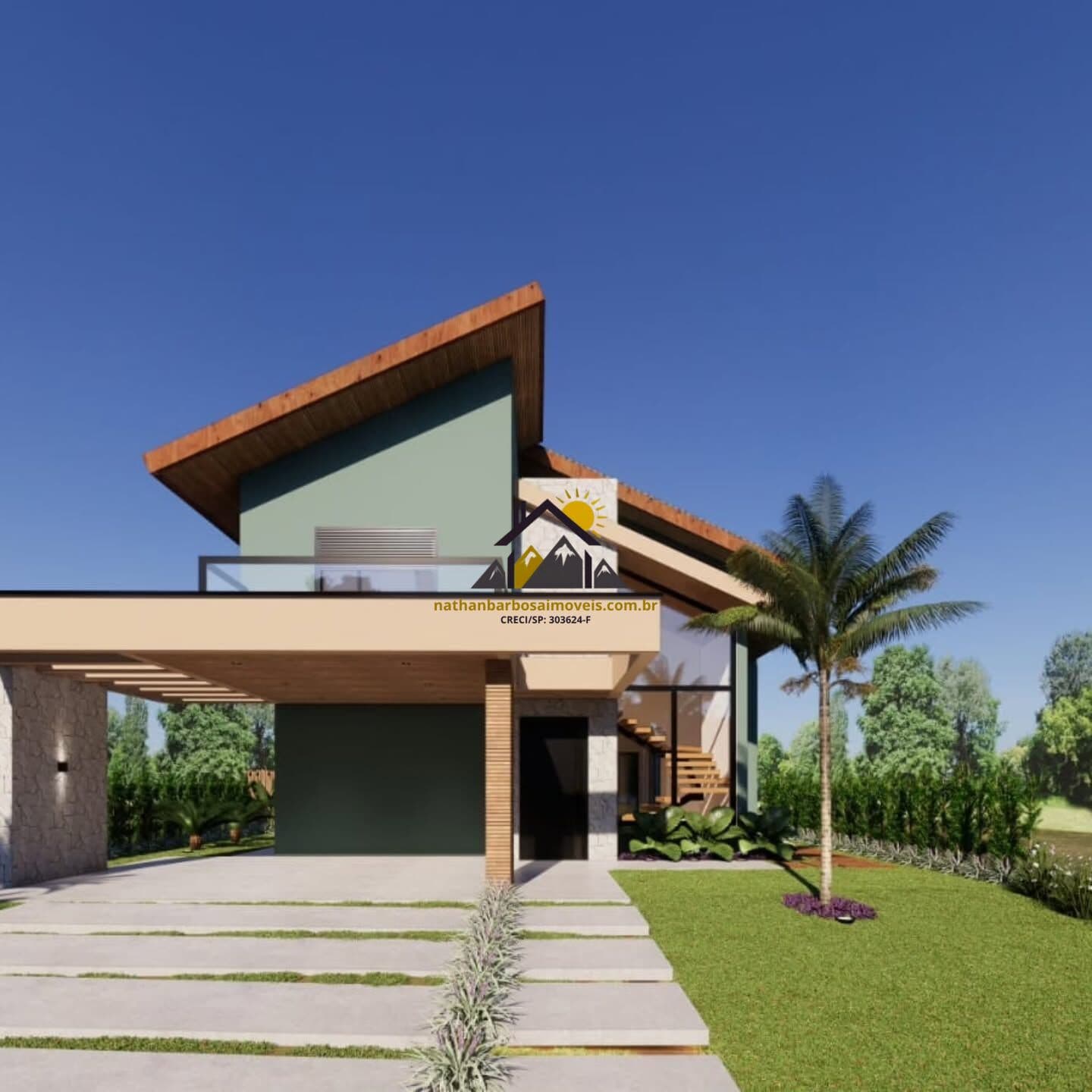 Casa de Alto Padrão em Construção à Venda no Ninho Verde 2 – 4 Dormitórios (3 Suítes) | 472 m² de Terreno | Vista para a Natureza