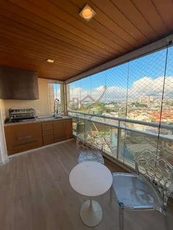 Apartamento 3 suítes com varanda gourmet no Condomínio Paris Centro Santo André