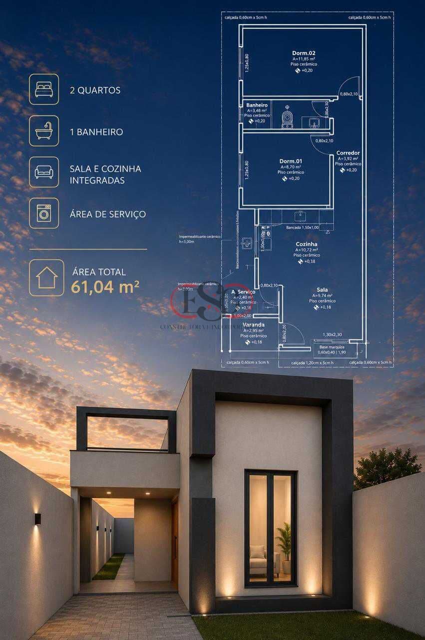 Casa em Vilhena - Residencial Barão Melgaço II