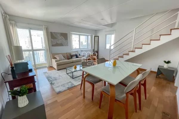 Apartamento Cobertura para alugar mobiliada parte plana do jardins prédio muito requisitado