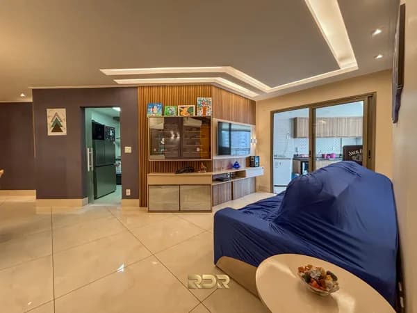 Apartamento com 3 dormitórios sendo duas suítes, duas vagas privativas e varanda com churrasqueira à carvão, à venda no Residencial Murano