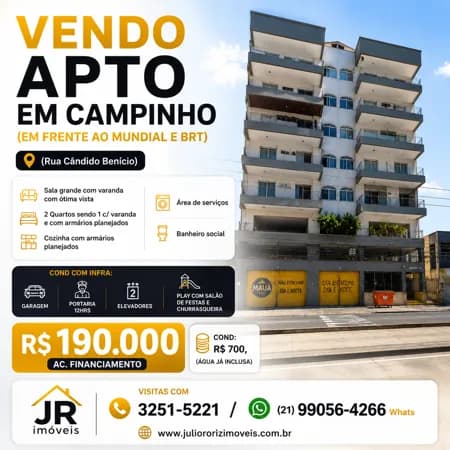 (RUA CÂNDIDO BENÍCIO) APTO 2 DORMS...