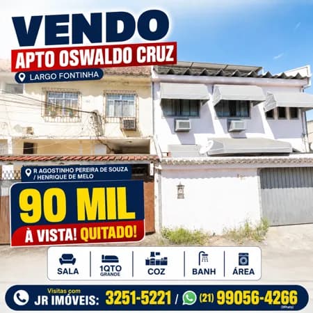 (RUA AGOSTINHO PEREIRA DE SOUZA) APTO 1 DORM...