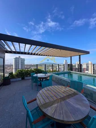 Apartamento Studio MOBILIADO no Caminho das Árvores 4.350 COM LUZ