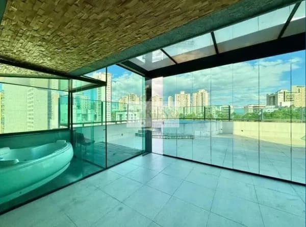 Cobertura duplex alto luxo 03 quartos a venda, 304,02 m2, 01 suíte e 02 semi, varanda pé direito duplo, vista panorâmica, fino acabamento, lazer e 04 vagas no Belvedere, Belo Horizonte, MG – Brasil.