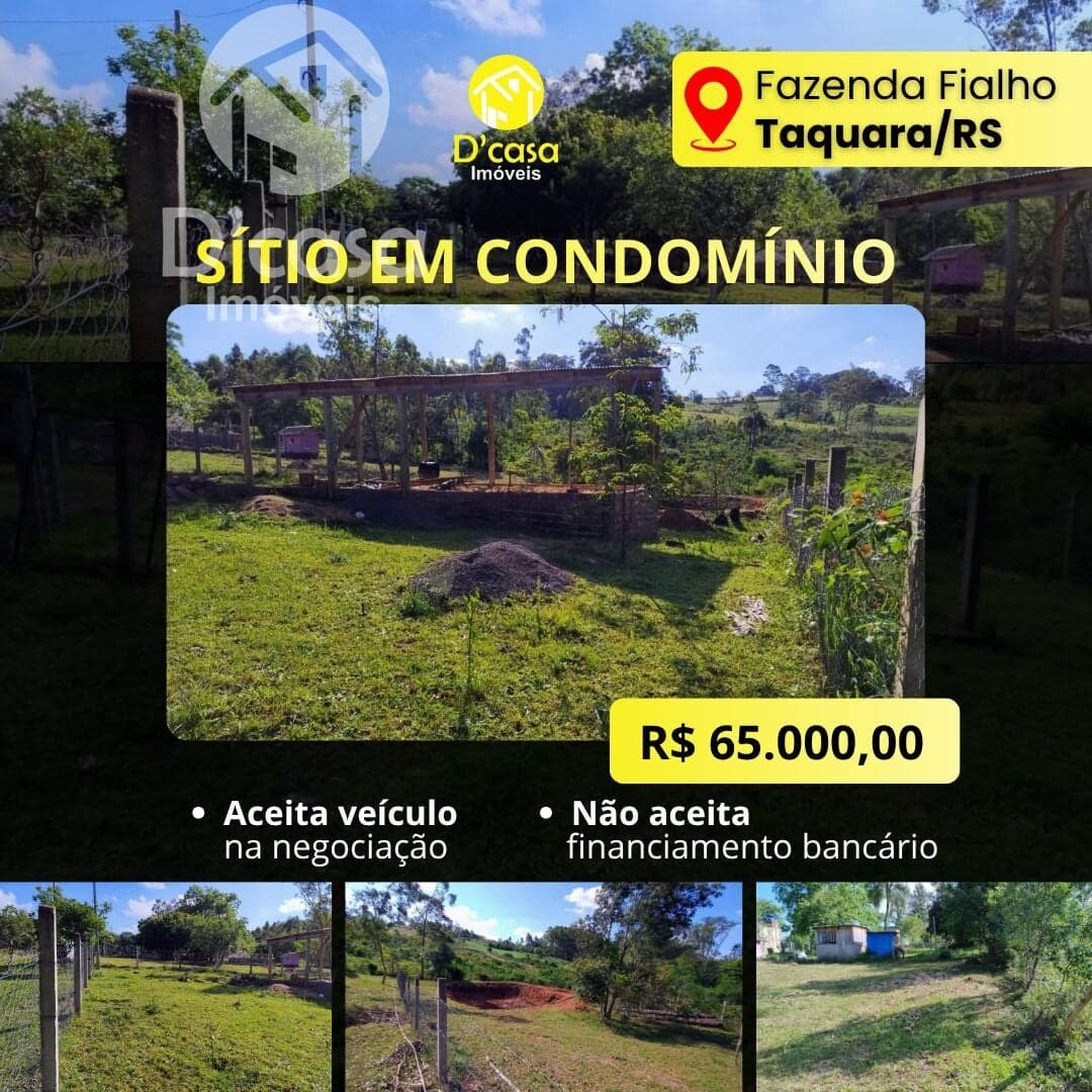 Sítio à venda, 1076 m² por R$ 65.000,00 - Fazenda Fialho - Taquara/RS