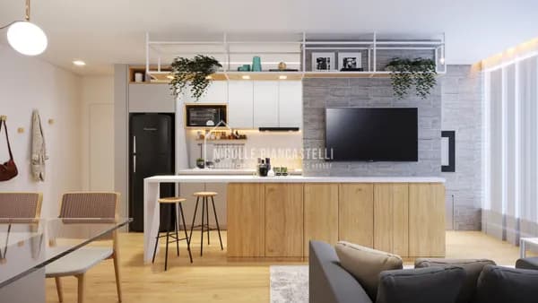 Apartamento com 1 suíte + 2 dormitórios, no Bairro Glória em Joinville-SC.