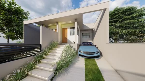 Casa Geminada 2 dormitórios, acabamento diferenciado - Palhoça
