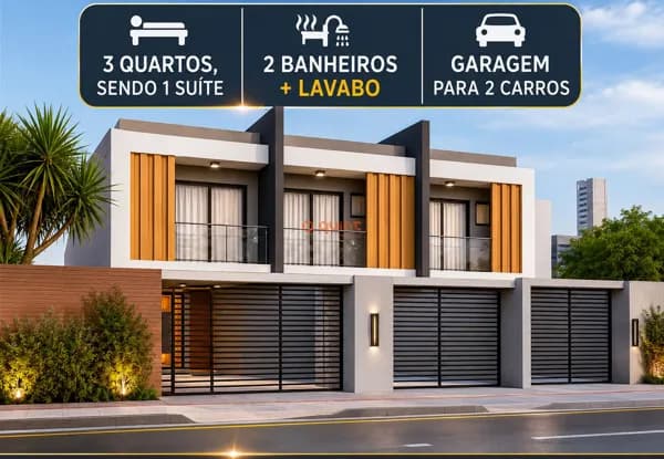 Sobrado com 3 dormitórios e suíte