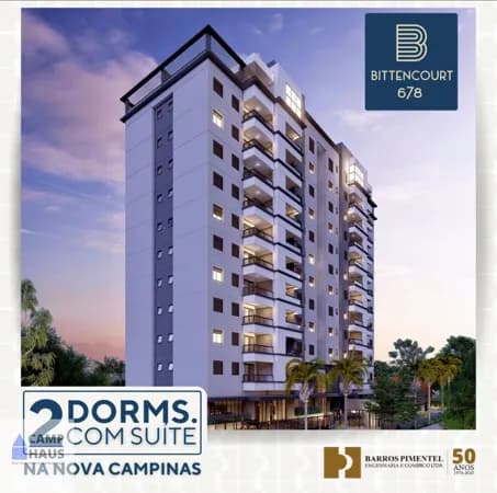 Apartamento Nova Campinas 2 dorms (1 suíte) com 56 e 58 m² - Bittencourt 678 - Barros Pimentel