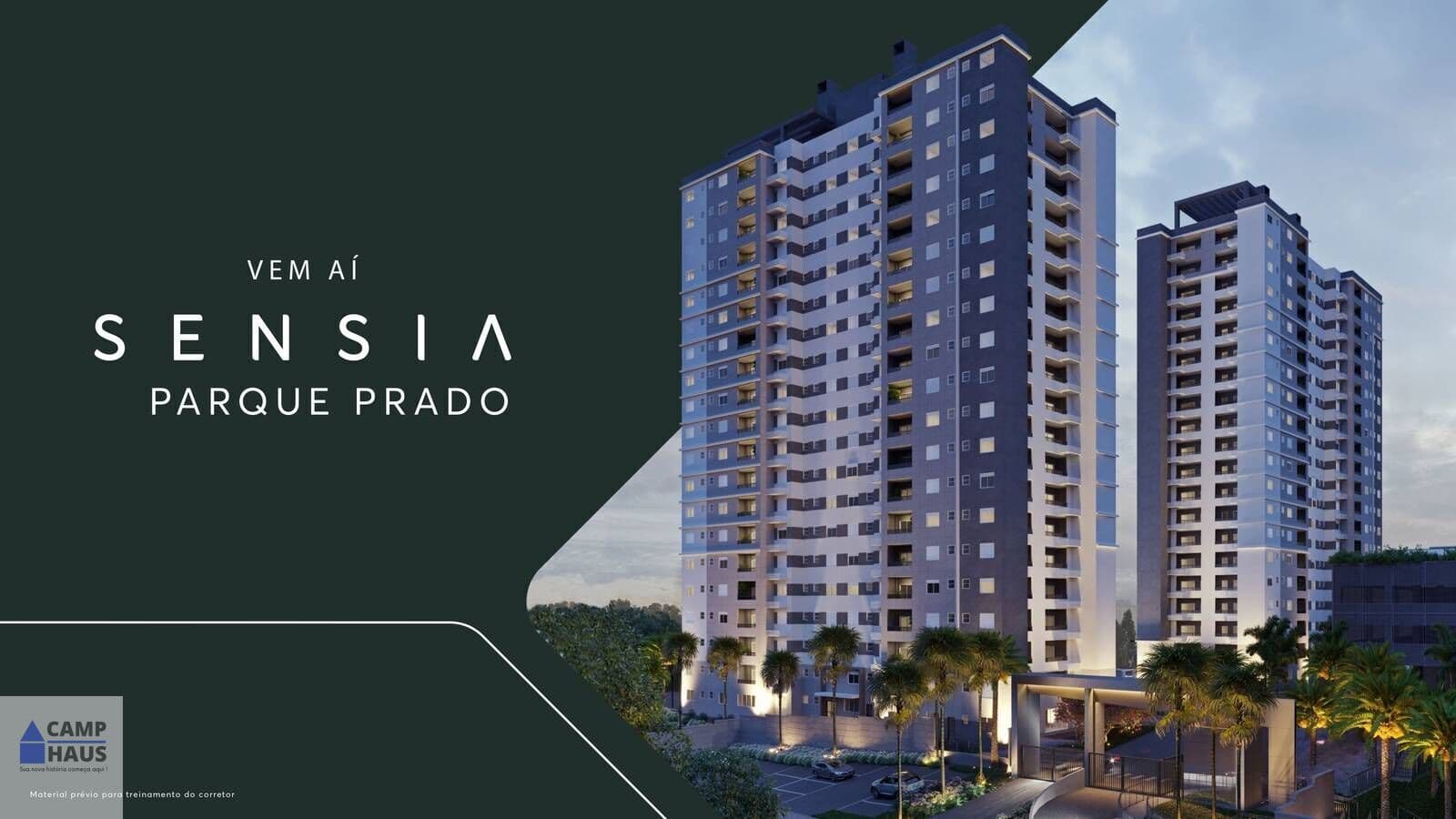 Sensia Parque Prado, Campinas, Apartamento 2 quartos, sendo 1 suíte, varanda gourmet 64m² a 66m².
