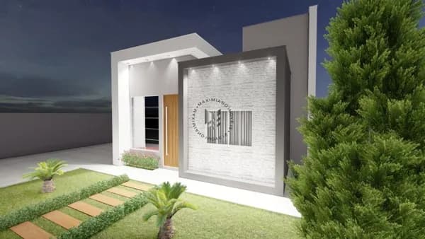 Lote + construção - Casa de Alvenaria
