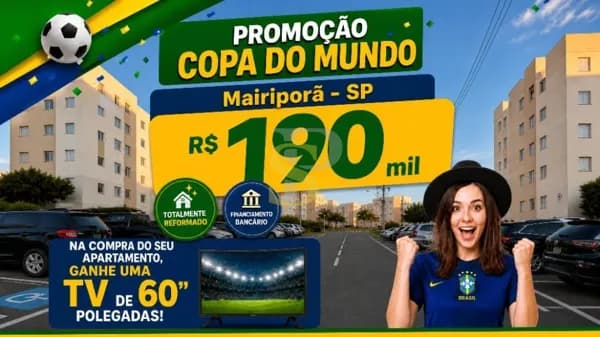 Apartamento com 2 dormitórios à venda, 47 m² por R$ 190.000,00 - Canjica - Mairiporã/SP