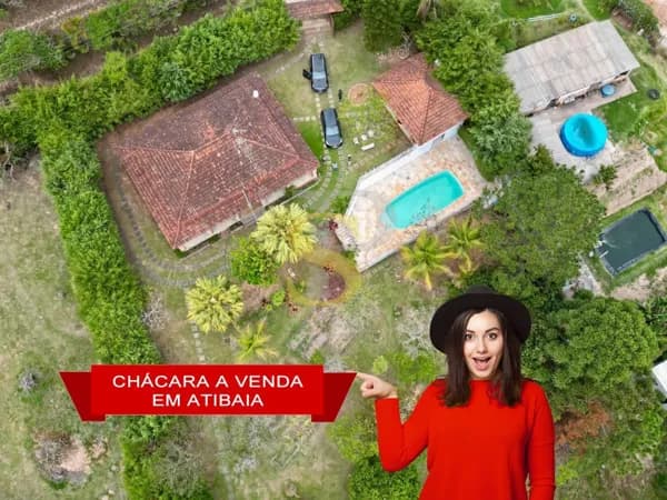 Chácara com 3 dormitórios à venda, 6050 m² por R$ 950.000,00 - Portão - Atibaia/SP